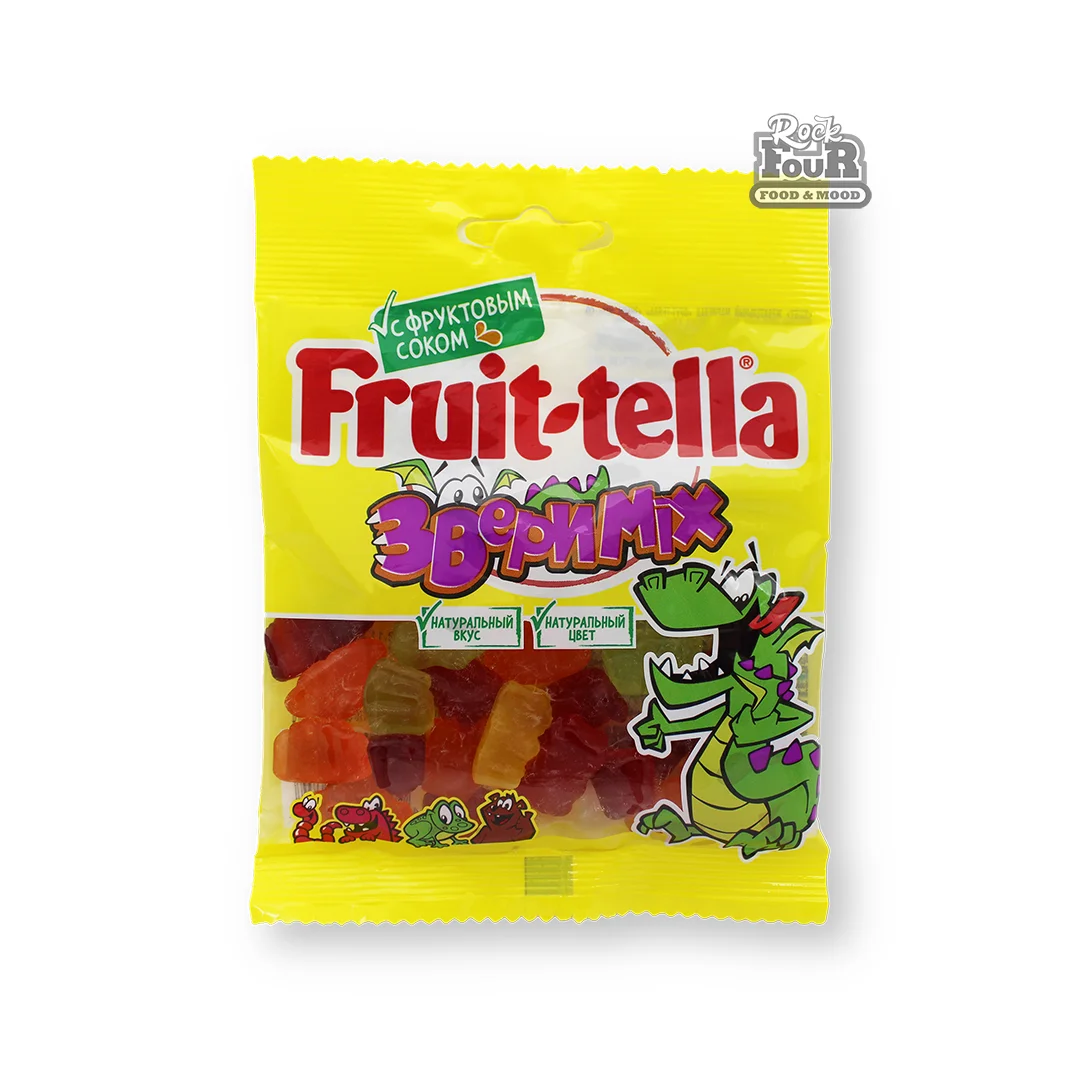 Դոնդողանման կոնֆետներ «Fruit-tella Գազաններ Mix» 70գ